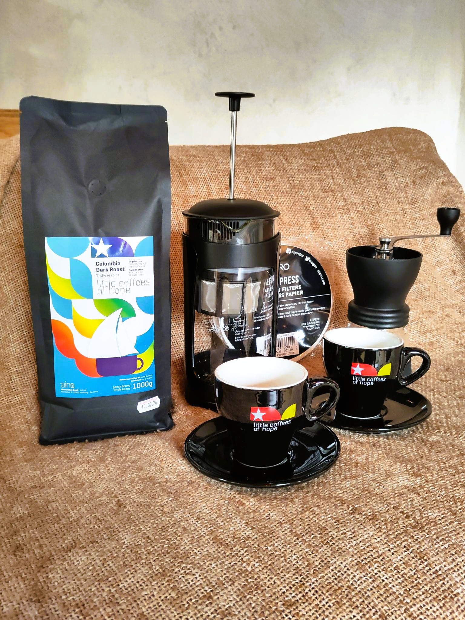 Geschenkpaket Kaffee Little Hope full set