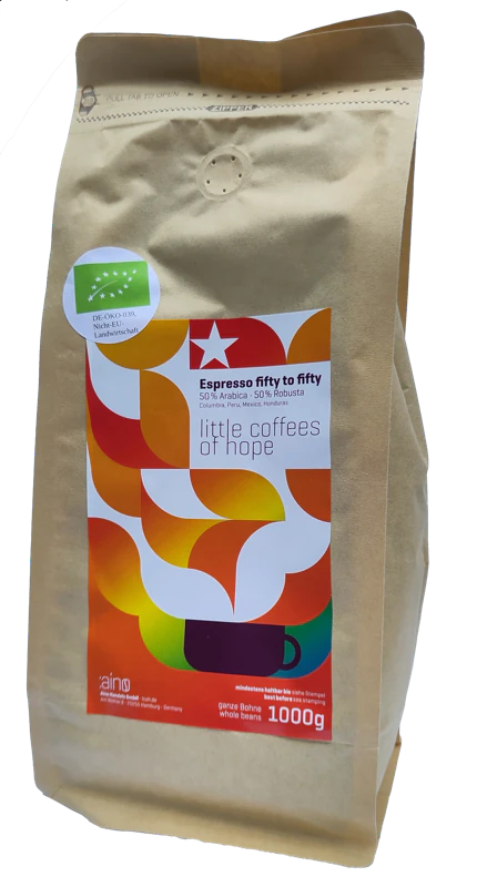 Espresso fifty to fifty